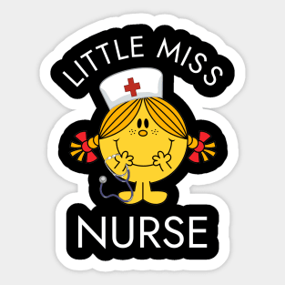 Little Miss Nurse Lil Ms. Registered Nurse Sticker